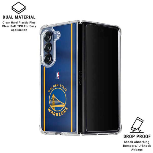 NBA Golden State Warriors Jersey Galaxy Z Fold6 Clear Case